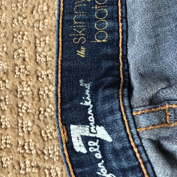 7 For All Mankind Skinny Bootcut Jeans - - Picture 2 of 4